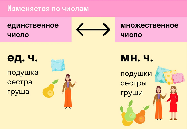 جمع بستن اسامی در زبان روسی